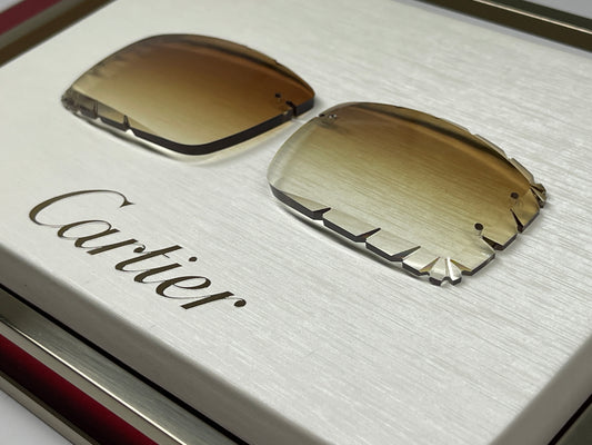 Custom "Carson" Brown Diamond Cut Lens