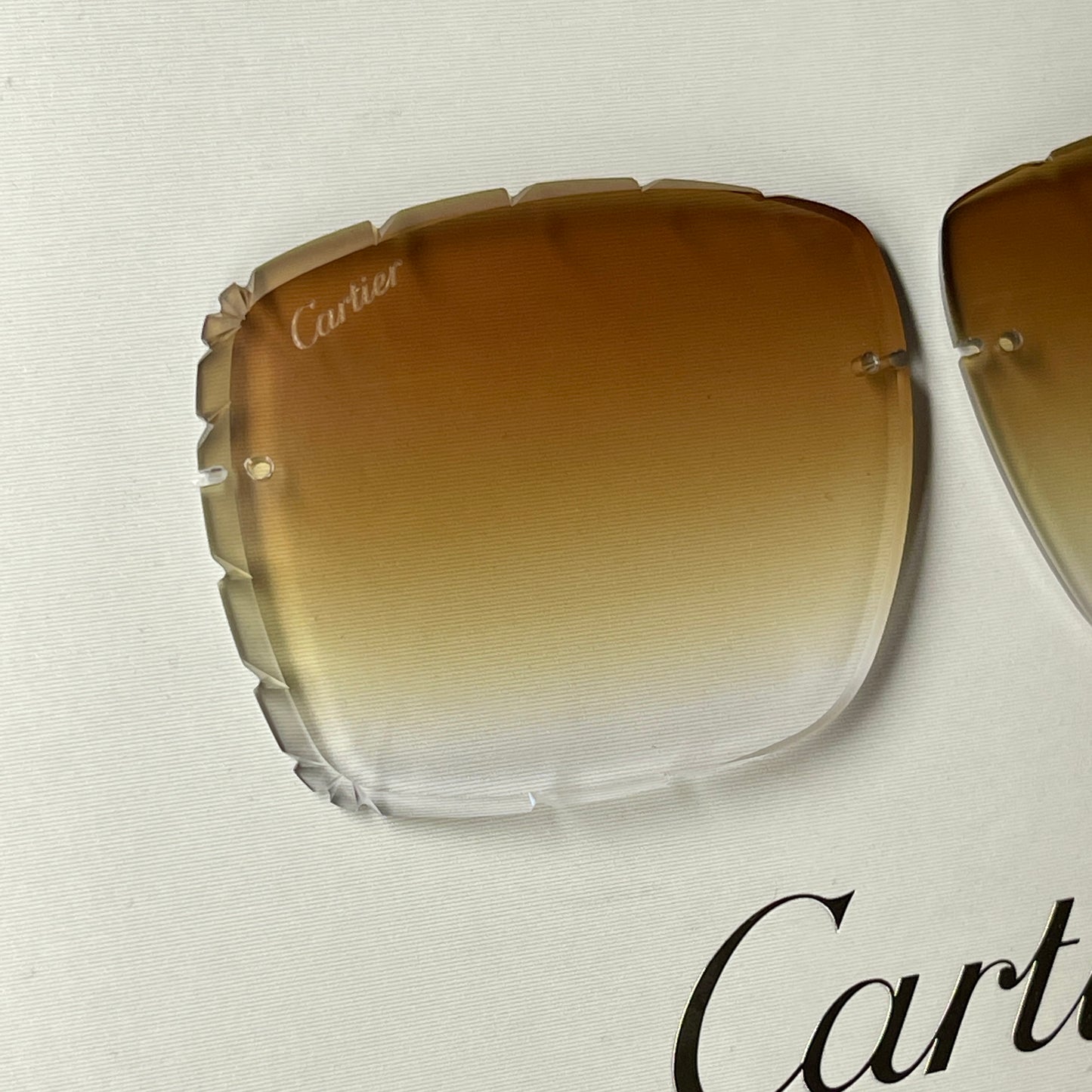 Custom “Mykonos" Brown Diamond Cut Lens