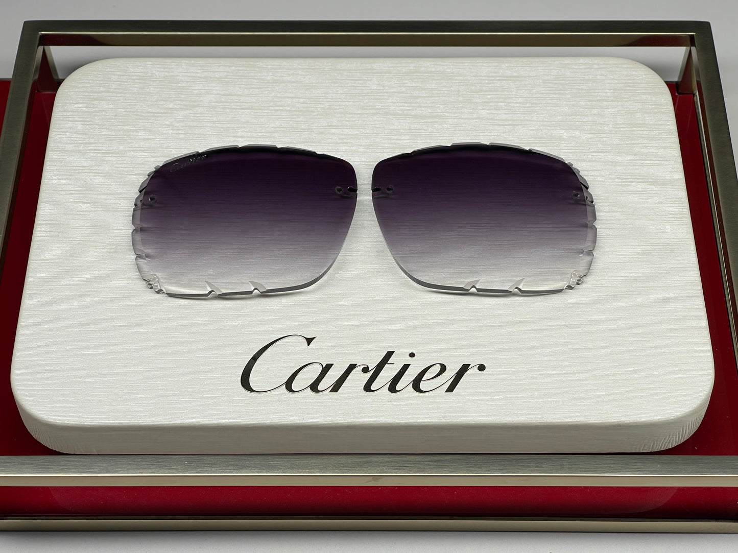 Custom "Mykonos" Grey Diamond Cut Lens