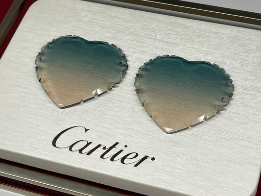 Custom "Heart" Diamond Cut Lens