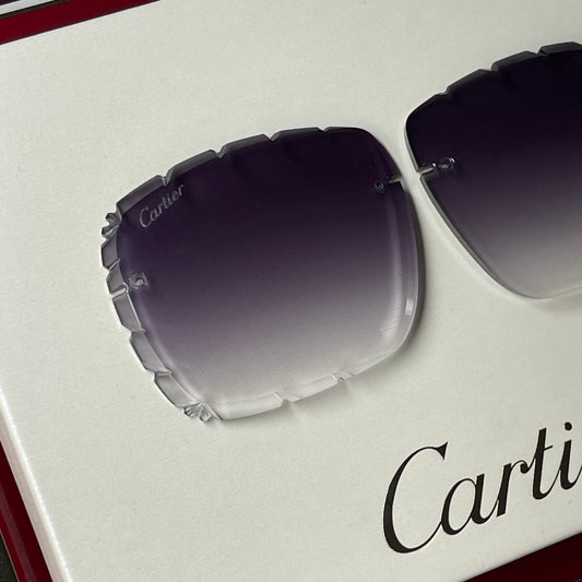 Custom “Mykonos" Grey Diamond Cut Lens