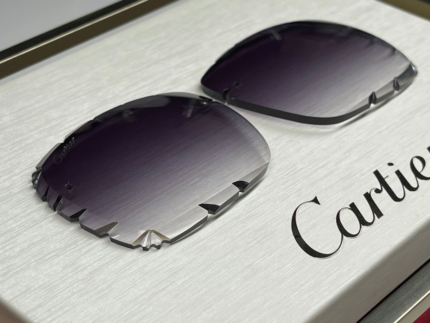 Custom "Mykonos" Grey Diamond Cut Lens