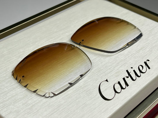 Custom “Mykonos" Brown Diamond Cut Lens