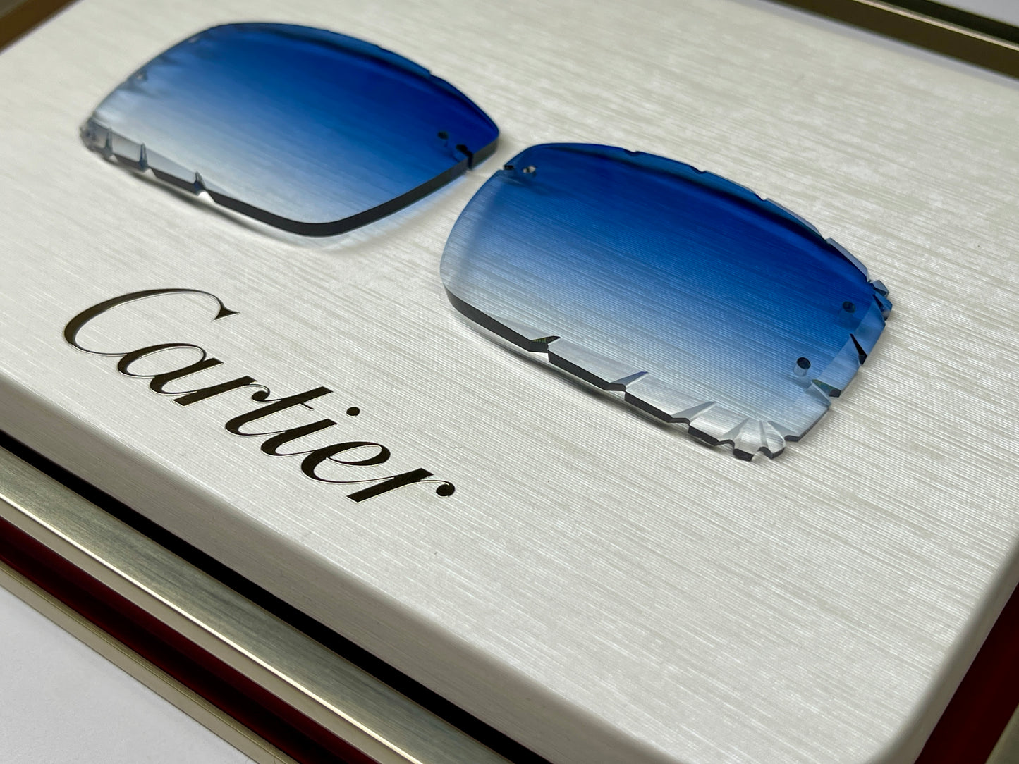 Custom "Carson" Blue Diamond Cut Lens