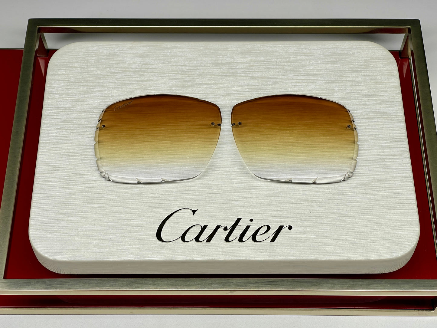 Custom “Mykonos" Brown Diamond Cut Lens