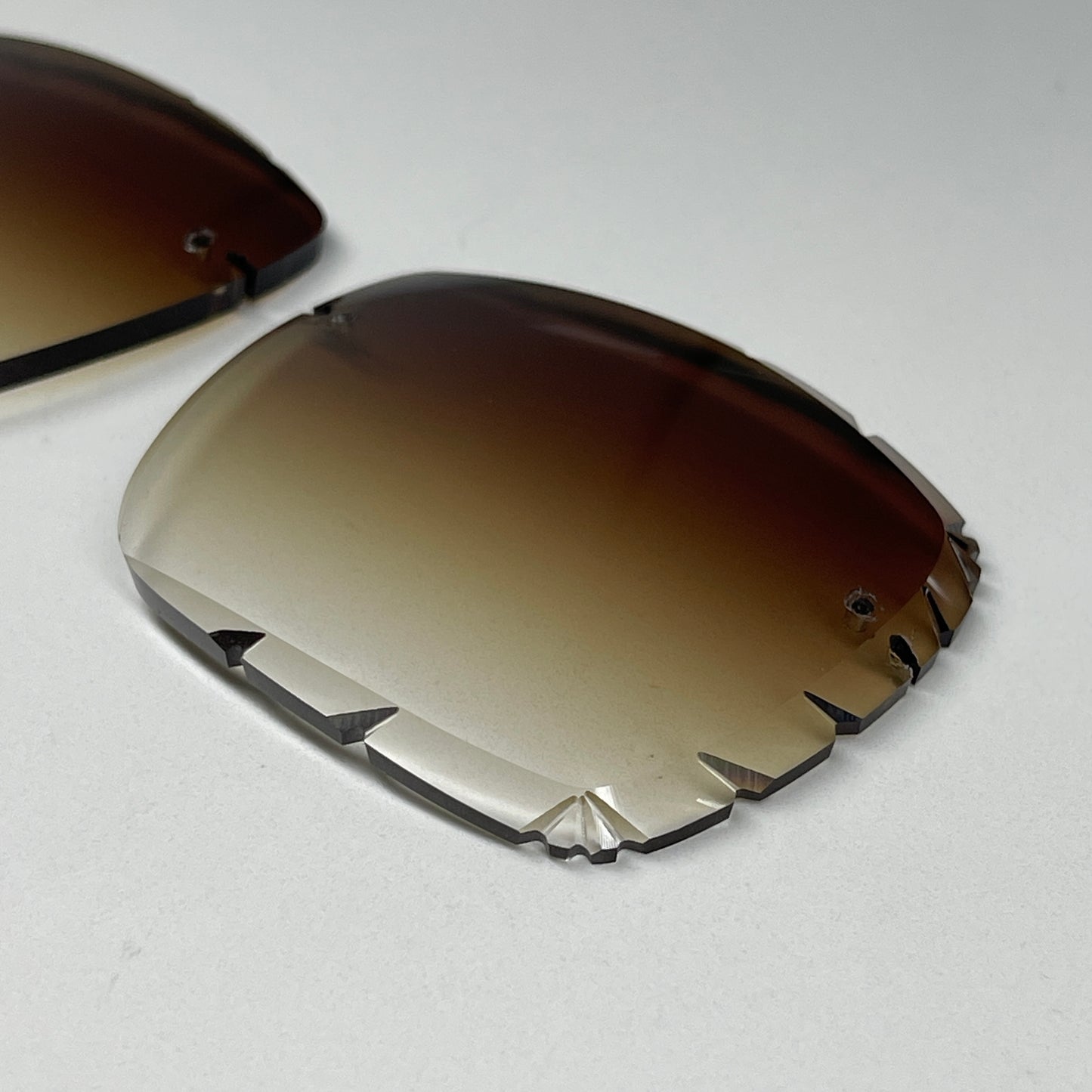 Custom “Mykonos" Brown Diamond Cut Lens