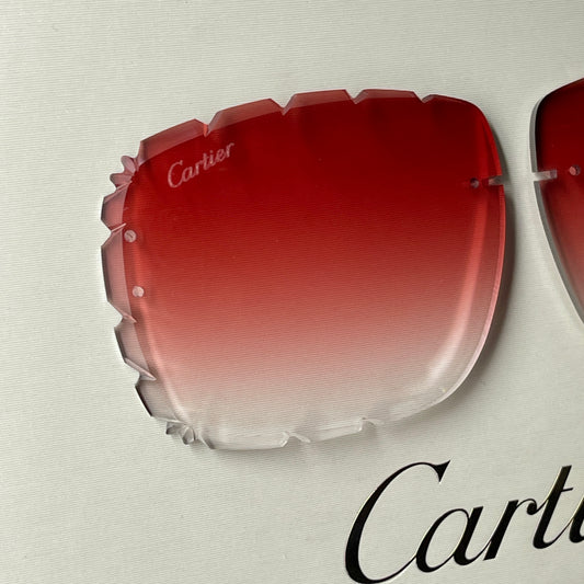 Custom "Mykonos" Red Diamond Cut Lens