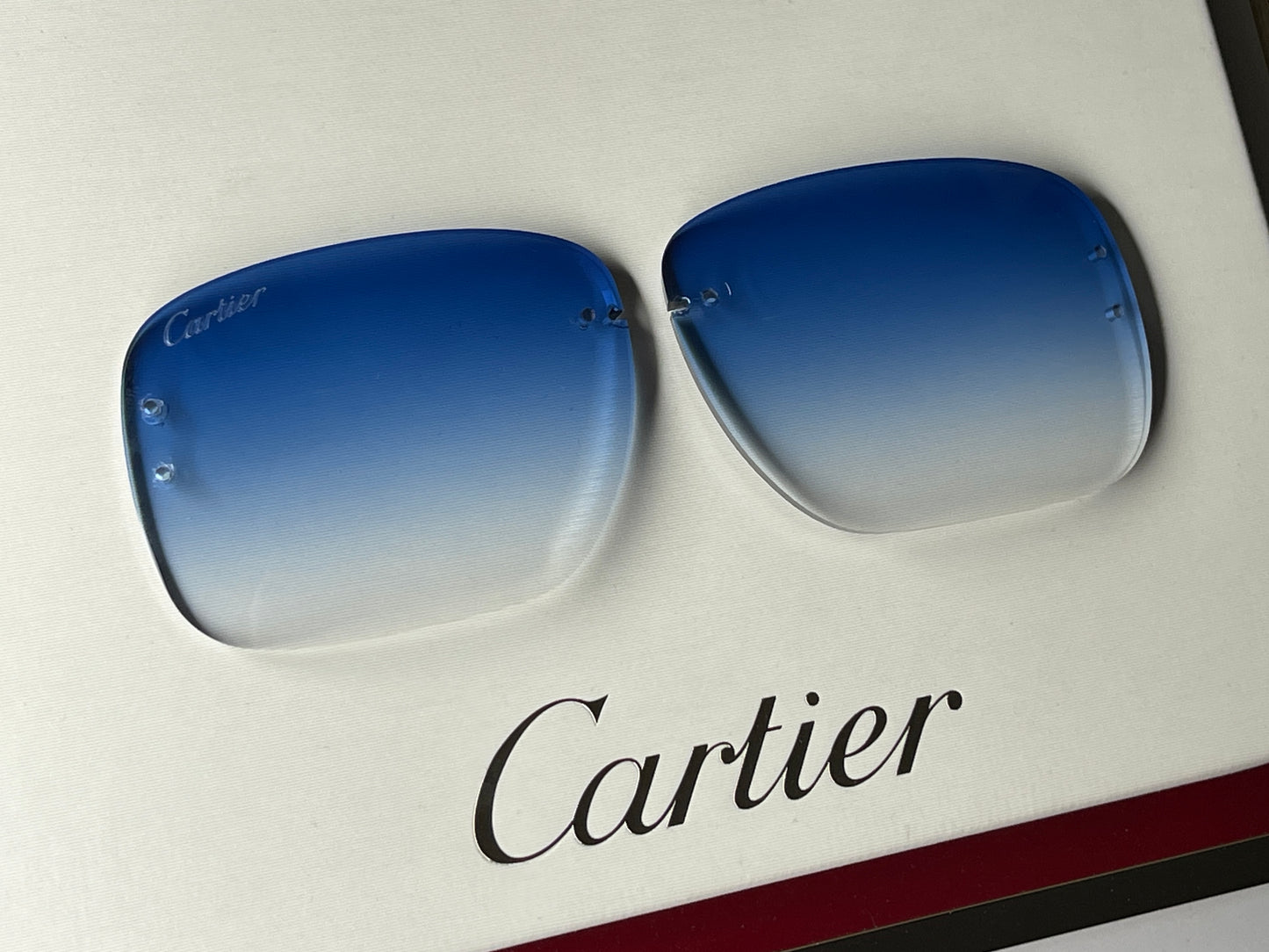 Custom Blue Standard Cut Lens For Big C Piccadily Frames