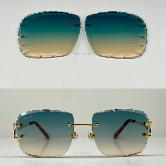 Custom "Mykonos" Diamond Cut Lens