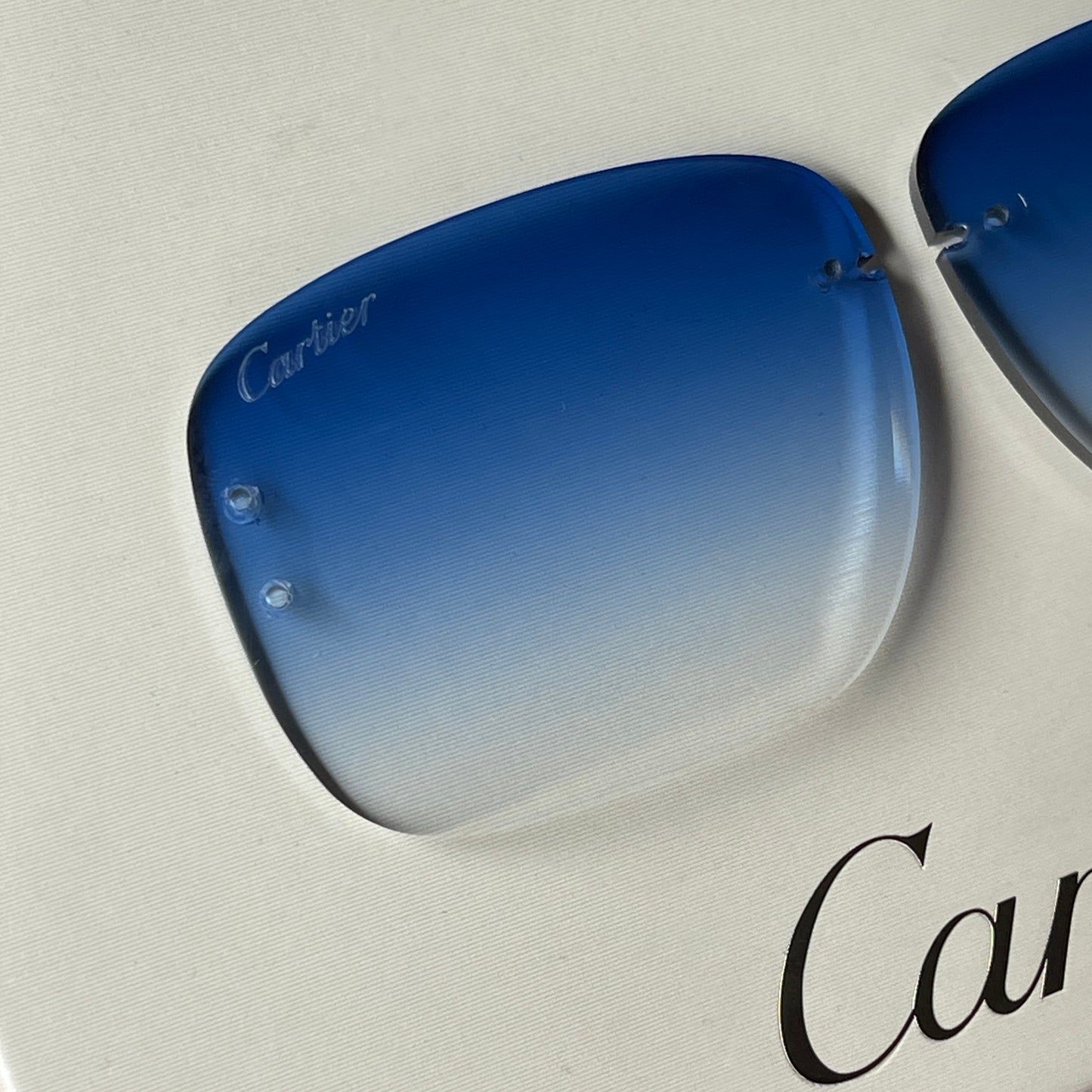 Custom Blue Standard Cut Lens For Big C Piccadily Frames