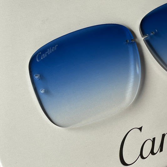 Custom Blue Standard Cut Lens For Big C Piccadily Frames