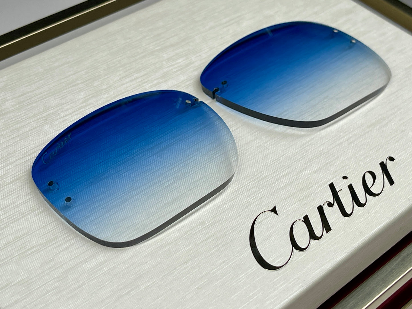Custom Blue Standard Cut Lens For Big C Piccadily Frames