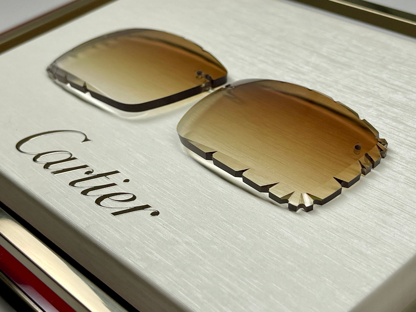 Custom "Carson” Brown Diamond Cut Lens
