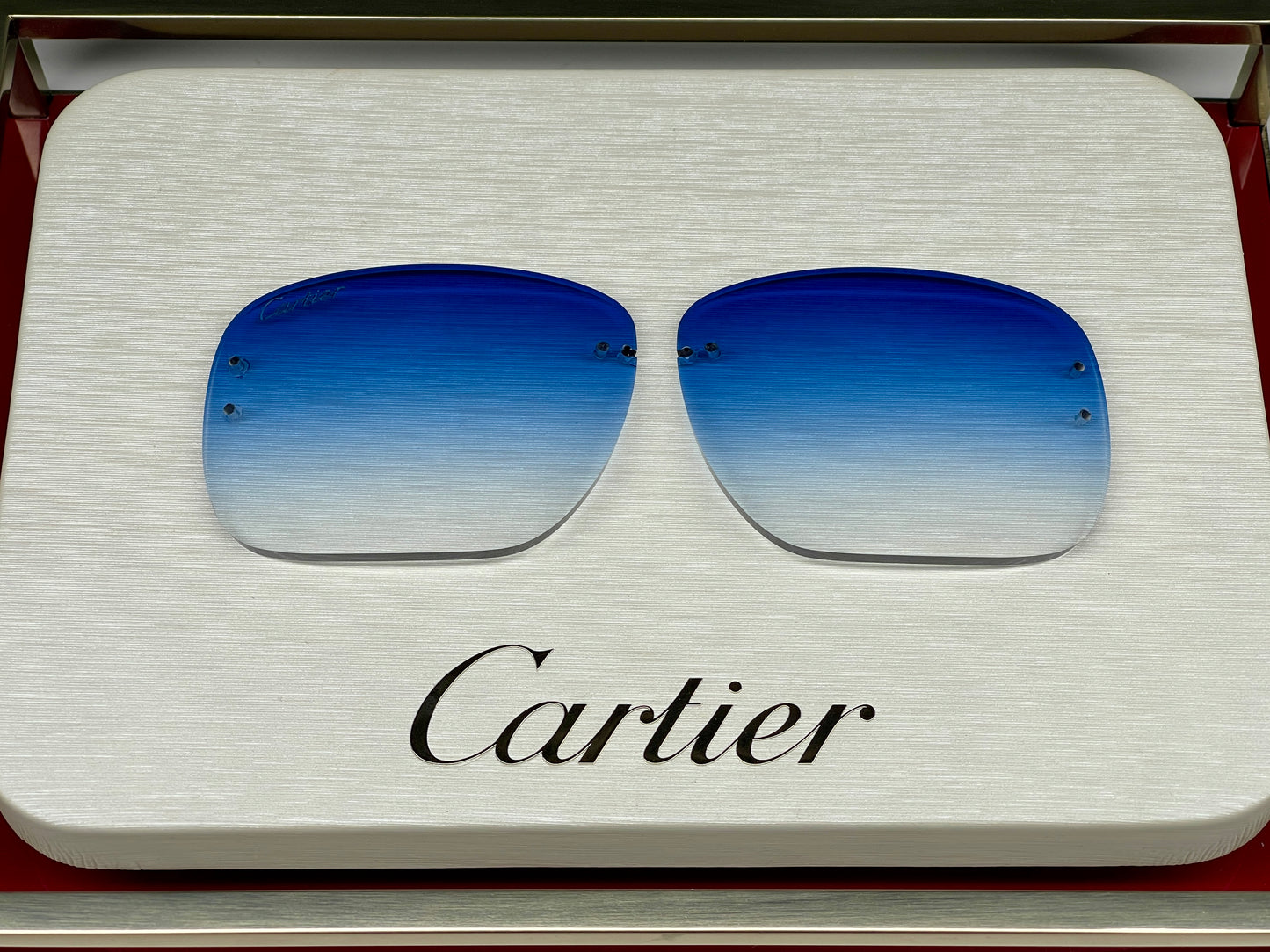 Custom Blue Standard Cut Lens For Big C Piccadily Frames