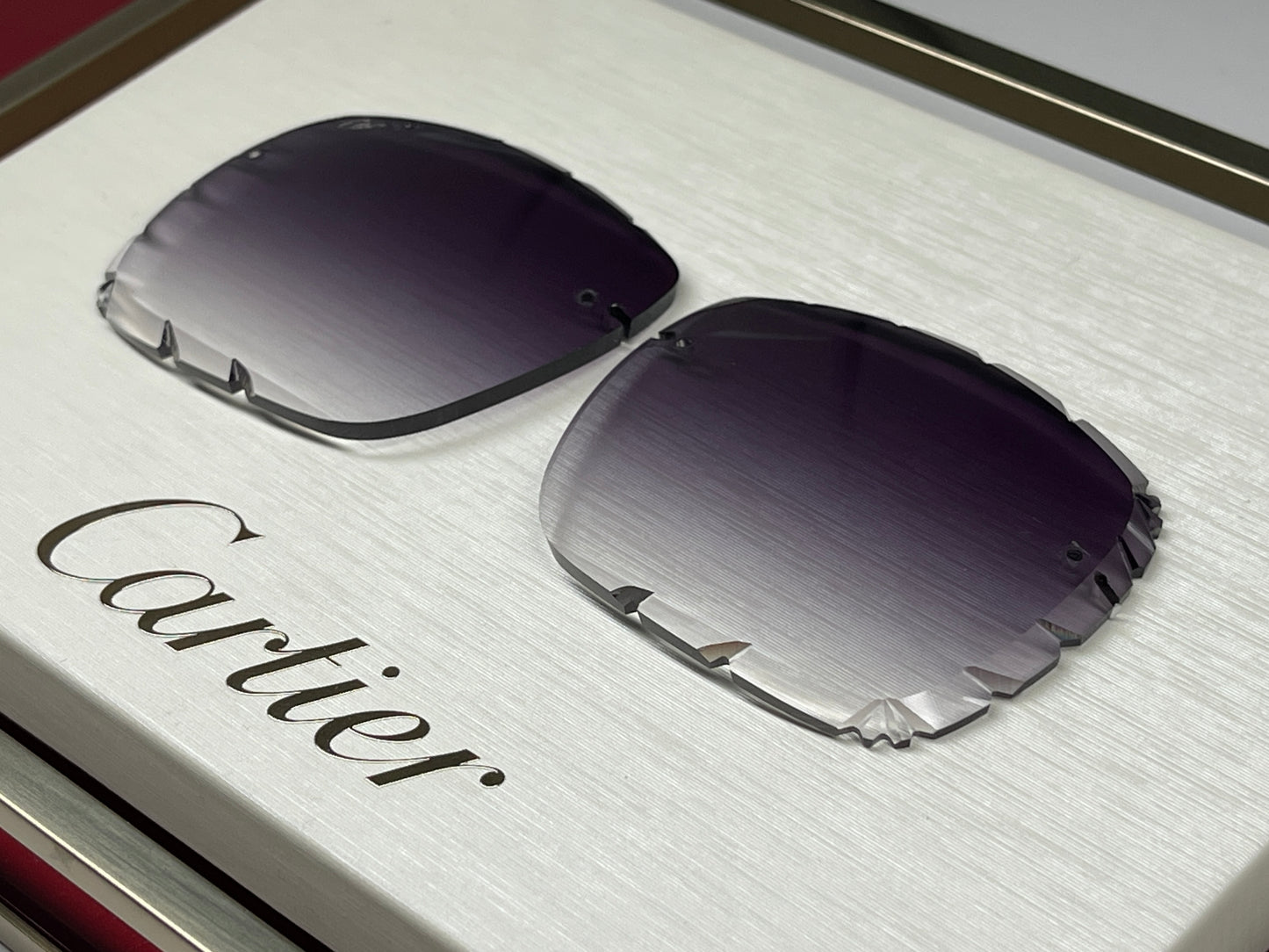 Custom "Mykonos" Grey Diamond Cut Lens