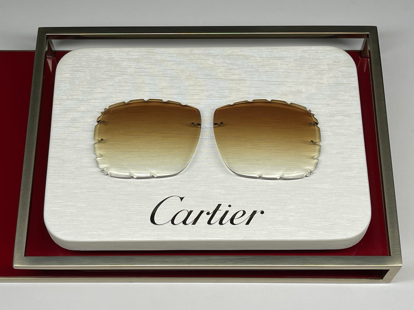 Custom "Mykonos" Brown Diamond Cut Lens
