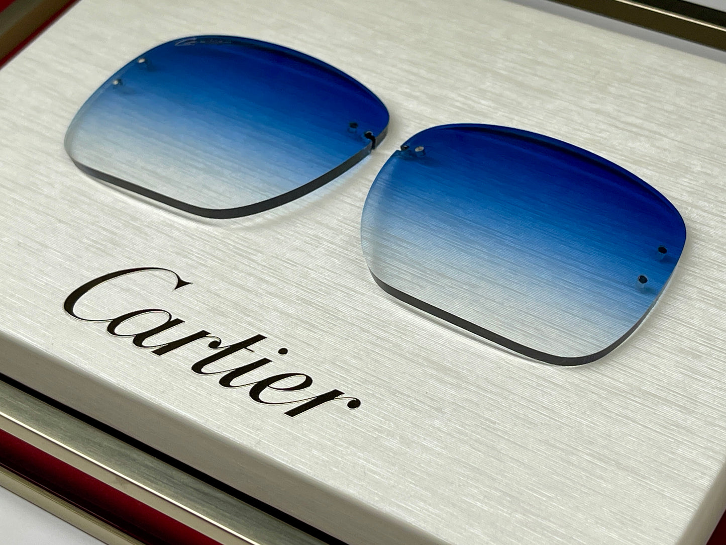 Custom Blue Standard Cut Lens For Big C Piccadily Frames