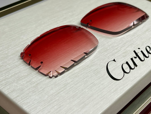 Custom "Carson" Red Diamond Cut Lens