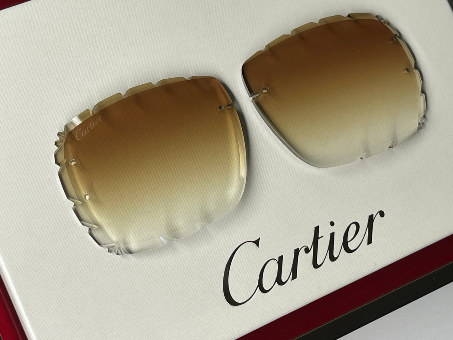 Custom "Mykonos" Brown Diamond Cut Lens
